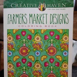 Creative Haven "Farmers Market Designs" Color Book